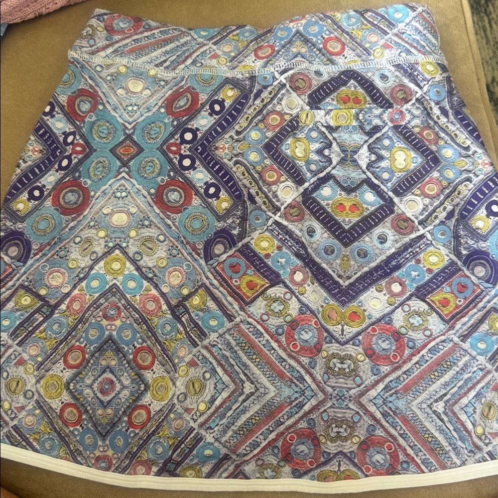 Sofibella Colorful Geometric Patterned Golf Skirt - image 3